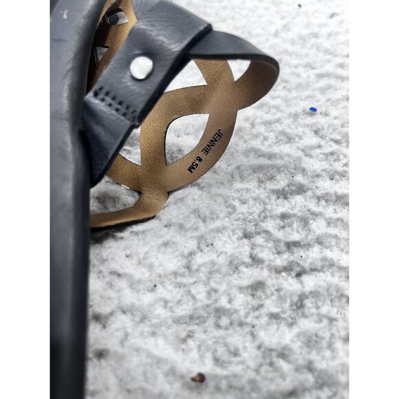 Women's Natural Soul Jennie Black Thong Flip Flop Sandals Size 8.5 - Picture 9 of 9